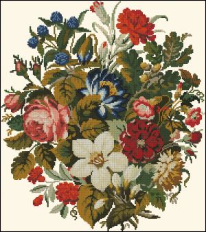 Вышивка крестом Цветочное великолепие