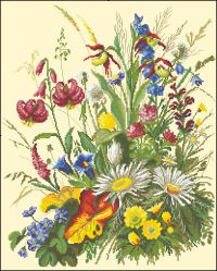 Вышивка крестом Полевые краски