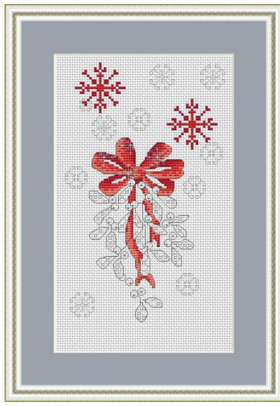 схема вышивки рождественский букет