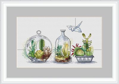 схема для вышивки крестом Моя маленькая вселенная