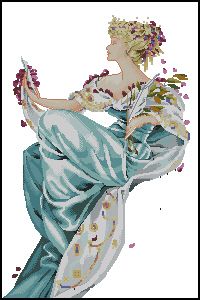 Вышивка крестом Летняя королева