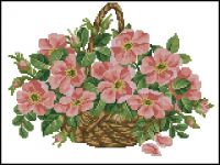 EMS083 Wild Roses Basket