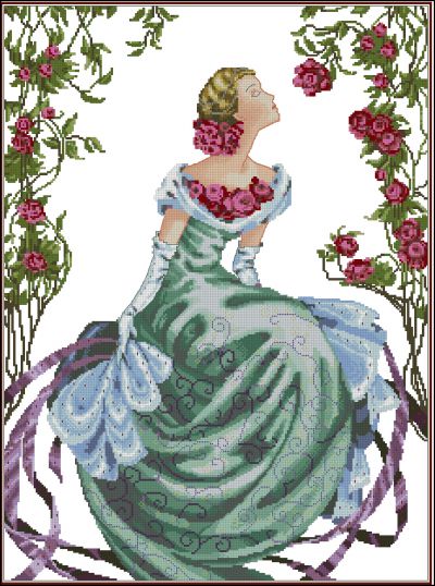 Вышивка крестом Леди мгла