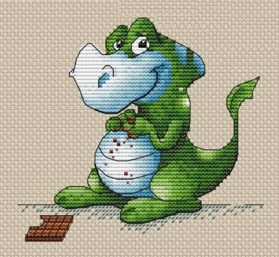 схема для вышивки крестом Мимизавр Афанасий