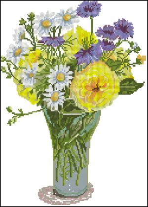 Полевые цветы в вазе