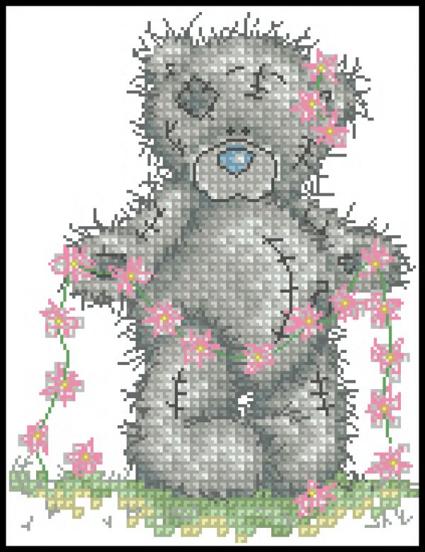 Вышивка крестом Ромашковый букет