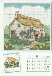 Вышивка крестом Летний дом