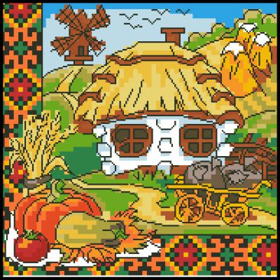 Вышивка крестом Сбор урожая