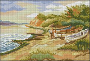 схема вышивки крестом солнечное побережье болгарии  от чудесных мгновений