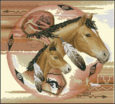 схема вышивки крестом ловец снов