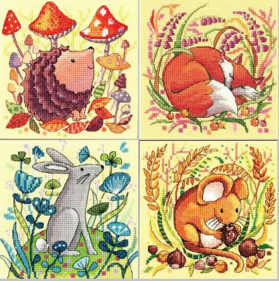 Вышивка крестом Лесные существа