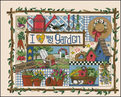 Вышивка крестом Мой любимый сад