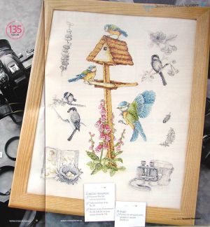 Вышивка крестом семплер Весенние трели
