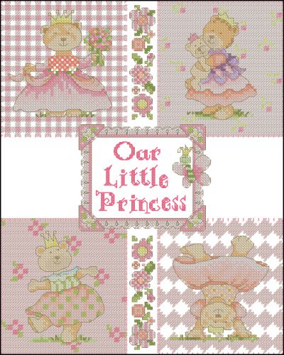 схема для вышивки крестом С рождением маленькой принцессы!