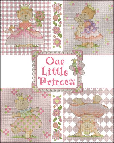 схема для вышивки крестом С рождением маленькой принцессы!
