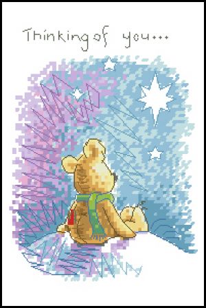 схема для вышивки крестом Думаю о вас