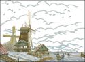 Dutch Mill in the Snow