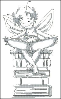 Вышивка крестом Книжная фея