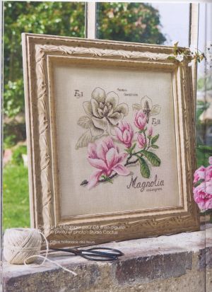 Вышивка крестом Магнолия