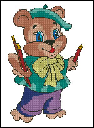 Вышивка крестом Художник