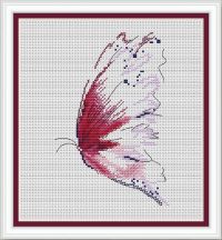 Вышивка крестом Легкая бабочка