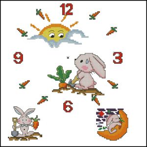 Детские часики с зайкой