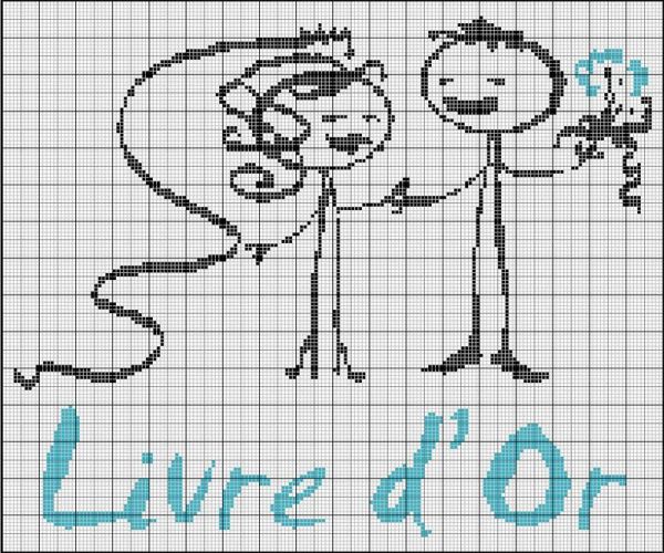 Вышивка крестом Молодожены