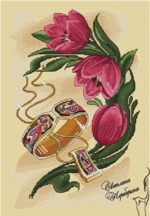 Натюрморт с тюльпанами