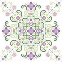 Вышивка крестом Цветочные узоры