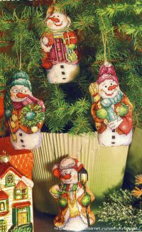 Снеговики на елку