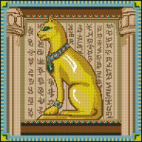 Вышивка крестом Египетская кошка