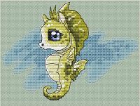 Вышивка крестом Морской конек