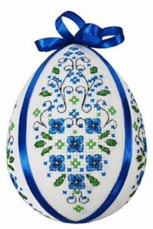 Пасхальное цветочное яйцо