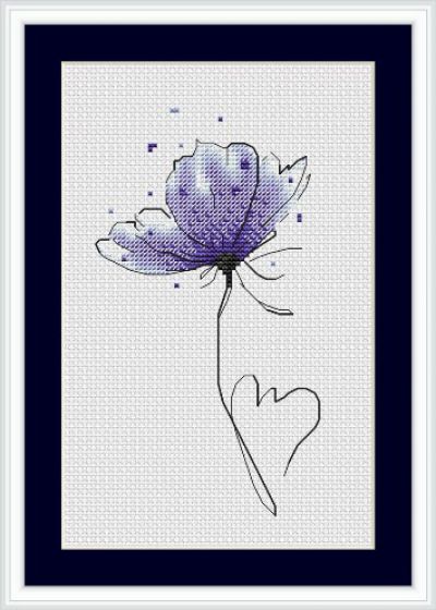 схема для вышивки крестом Элегия