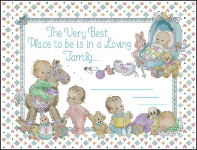 Вышивка крестом Встречаем малыша