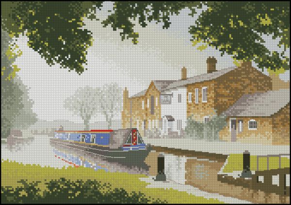 Вышивка крестом Пароход