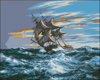 Вышивка крестом Шторм