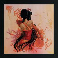 схема для вышивки крестом  Мисс Лебедь